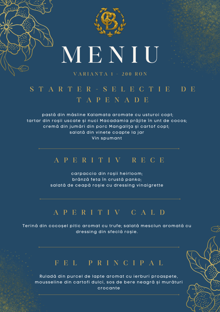 meniu conacul buzdugan serata iluziva