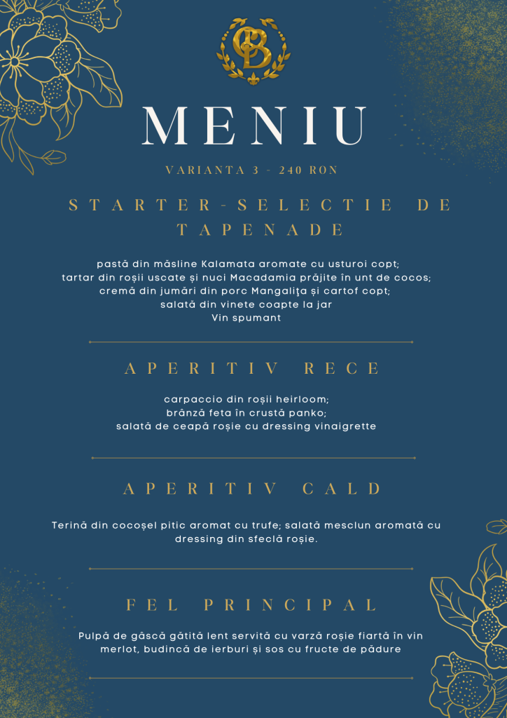 meniu conacul buzdugan serata iluziva